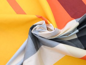 Obliečky z Renforcé bavlny ORANGE KUBE farebné Rozmer obliečok: 70 x 90 cm | 140 x 200 cm