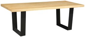 Jedálenský stôl ZEUS 210 cm v dekore prírodného duba