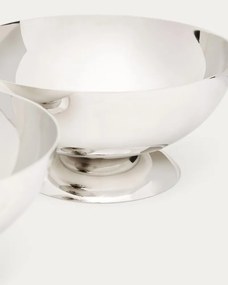 Servírovacie misky v súprave 2 ks z nehrdzavejúcej ocele v striebornej farbe Nirela – Kave Home