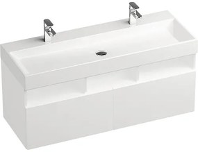 Umývadlo na skrinku Dvojité umývadlo RAVAK Natural liaty mramor biela 1200 x 140 x 450 mm XJO01212000