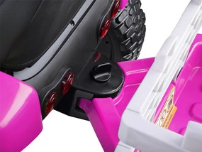 JOKOMISIADA Traktor s prívesom na akumulátor + diaľkové ovládanie  PA0242 ružový