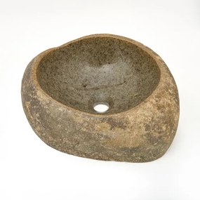 Umývadlo na dosku SAT Purity kameň bez otvoru pre batériu, bez prepadu SATSTONE, 1 ks