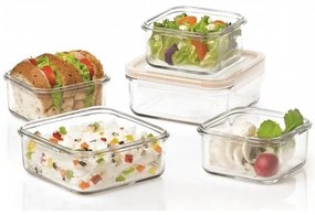 GLASSLOCK ŠTVORCOVÁ NÁDOBA DO MIKROVLNNEJ RÚRY 490 ML