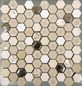 Obklad Hexagono Beige Nacar 30,2x30,5