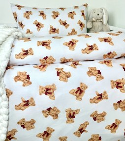 INTERMEDIC SK Posteľná obliečka Mackovia s mašličkou 90x130/45x65 cm – Bavlna, Zips