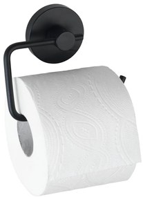 WENKO 24738100 - Držiak toaletného papiera VACUUM-LOC, okrúhly, 13,5 x 10,5 cm, čierny 24738100