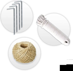 Fóliový tunel, záhradný skleník 3 x 2 m (6m2)  ružový Plonos 4978-B