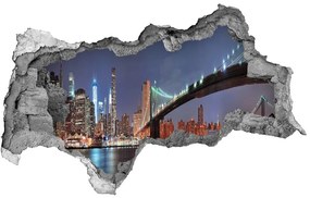 Fototapeta diera na stenu 3D Manhattan new york city nd-b-39113781