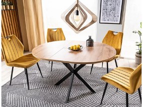 Rozkladací jedálenský stôl GASTON 100(135)X100 cm, dekor dub artisan