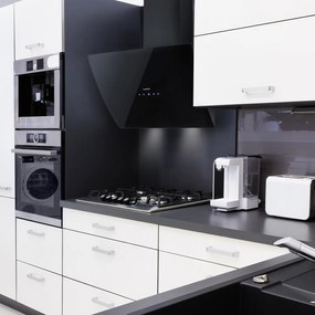 Klarstein Annabelle 60, digestor, 60 cm, nástenný, 595 m³/h, dotykový panel, sklo, čierny