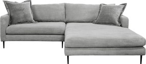 XXXLutz ROHOVÁ SEDAČKA, textil, sivá P & B - Sedačky - 002330003406