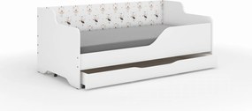 Wooden Toys Detská posteľ LILU 160x80 MYSZKA SAFARI – operadlo