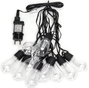 Aigostar - LED vonkajšia dekoratívna svetelná reťaz 10xLED/8m IP44 studená biela