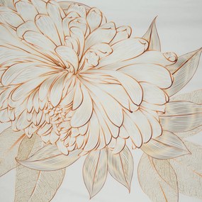 Posteľná bielizeň z makosaténu BLANCA 160 x 200 cm biela s potlačou