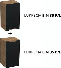 Comodo Doplnková kúpeľňová skrinka nízka Lukrecia B N 35 P/L
