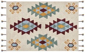 Bavlnený koberec 160 x 230 cm viacfarebný DUZCE Beliani