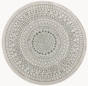 Okrúhly obojstranný koberec do interiéru/exteriéru Porto