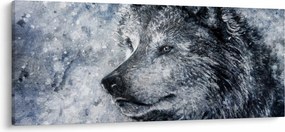 Obraz - Kreslený vlk (120x50 cm)