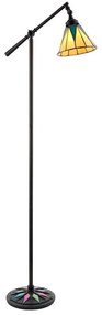 Endon 74355 - Stojacia lampa Tiffany DARK STAR 1xE14/40W/230V