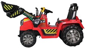 Detské elektrické autíčko BestBerg BBCC-40R - nakladač / od 3 rokov / nosnosť 30 kg / červená