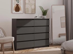 Komoda Musecalo 7 120 (čierna). Akcia -20%. Vlastná spoľahlivá doprava až k Vám domov. 1132827