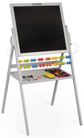 Magnetická otočná tabuľa Ricokids - sivá