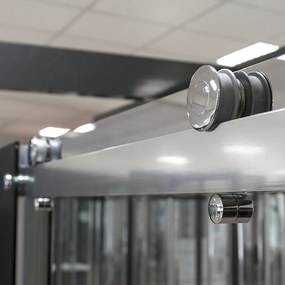 Roth Obdĺžnikový sprchový kút AMD2+AMB - bez vaničky ROTH-Variant: šírka dverí: 150 cm, šírka pevnej steny: 80 cm - (AMD2/1500_AMB/800), ROTH-Profily…