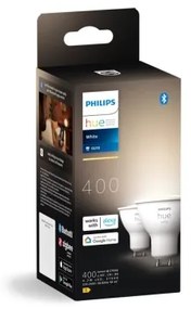 SADA 2x LED Stmievateľná žiarovka Philips Hue WHITE GU10/4,2W/230V 2700K