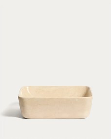 Béžové kamenné umývadlo 40x40 cm Darnen – Kave Home