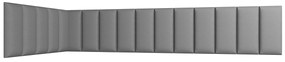 Set 16 čalúnených panelov Quadra 100x220x50 cm (tmavosivá). Vlastná spoľahlivá doprava až k Vám domov. 1051979