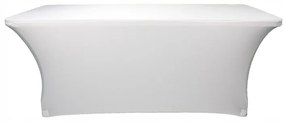 JAKS Návlek na cateringový stôl 180 x 75 cm biely