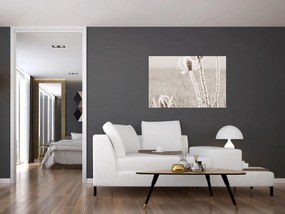 Obraz - Bodliak v zime (90x60 cm)
