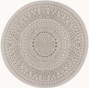 Okrúhly obojstranný koberec do interiéru/exteriéru Porto