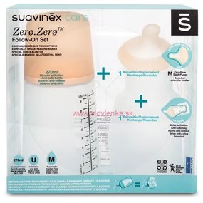 SUAVINEX - ZERO ZERO anti-koliková fľaša 270 ml M sada