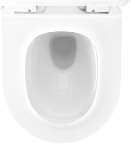 Rea Carter Tornado, závesná WC misa 49x37x35 cm + WC sedadlo, imitácia kameňa-Aiax Shiny, REA-C6390