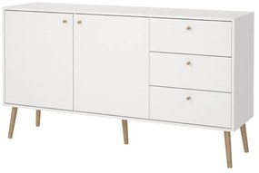 Biela nízka komoda 149x82 cm Bodo – Tvilum