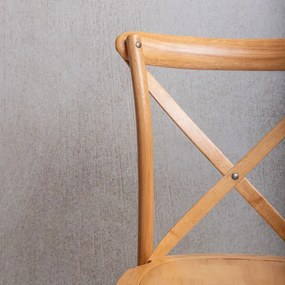 Jedálenská stolička LOSELI drevená / naturálna 712081