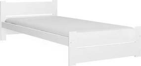 Posteľ IKAROS DOUBLE 80 x 200 cm, biela Rošt: Bez roštu, Matrac: Bez matraca