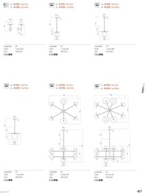 Redo 01-2735 - Luster na tyči PLATO 8xG9/10W/230V zlatý