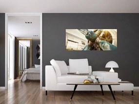 Obraz - Vrtuľa starého lietadla (120x50 cm)