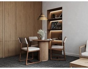 Drevený luster na lanku 1xE27/60W/230V pr. 33 cm masív/dub/orech/kaučukovník