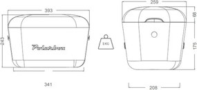 Tyrkysový chladiaci box 12 l Pop – Polarbox
