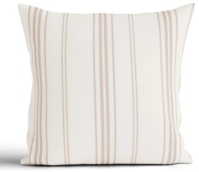 Bavlnená obliečka na vankúš Natural 40 × 40 cm - Prúžky béžové