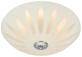 Biele stropné svietidlo so skleneným tienidlom Petal – Markslöjd