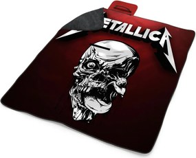 Sablio Plážová deka METALLICA Death metal: 200x140 cm