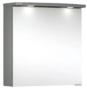 Camargue Orion Zrkadlová skrinka s LED osvetlením, 60 × 67,2 × 26,5 cm, antracit