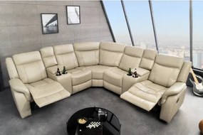 Rohová sedacia súprava Relax 47589 Hollywood - Béžová  - Komfort-nábytok