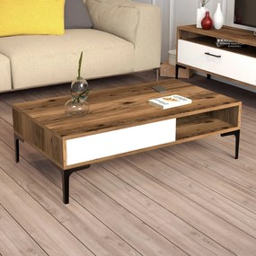 Konferenčný stôl Istanbul - Walnut, White