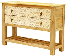 furniture-nabytek.cz - Drevený toaletný stolík z masívu mango 110x76x35