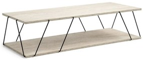 Konferenčný stolík Labranda Travertine and Black